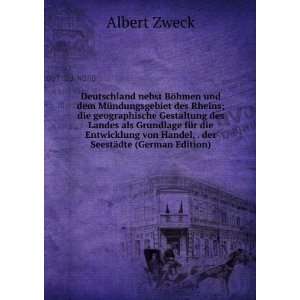   von Handel, . der SeestÃ¤dte (German Edition) Albert Zweck Books