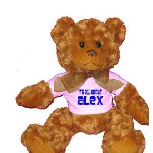   Its All About Alex Plush Teddy Bear with WHITE T Shirt Toys & Games