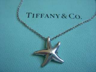 Tiffany & Co. Sterling Peretti Starfish Necklace With Pouch  