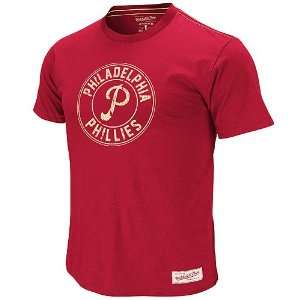  Philadelphia Phillies On Deck Circle T Shirt by Mitchell 
