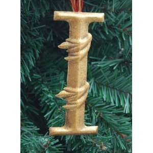  Heaven Sends   Decorative Gold Letter I   Christmas Tree 