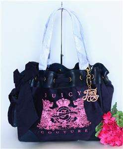   Couture Scottie Bling Navy Blue & Pink Daydreamer Handbag Rare  