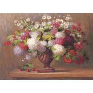  Angelinas Flowers I, Fine Art Canvas Transfer by Welby 