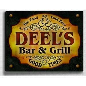  Deels Bar & Grill 14 x 11 Collectible Stretched 