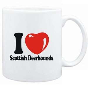  Mug White  I LOVE Scottish Deerhounds  Dogs