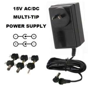 15 VOLT 2 AMP AC/DC POWER SUPPLY ADAPTER 15V 2000MA 2A  