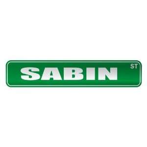   SABIN ST  STREET SIGN