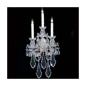  Marie Antoinette Three Light Wall Sconce Crystal Options 