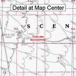  USGS Topographic Quadrangle Map   Grotto Hills, California 