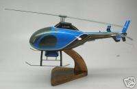 600 Talon Rotorway Helicopter Desk Wood Model Small  
