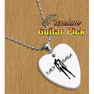  Lady Gaga Chain / Necklace Bass Guitar Pick Both Sides 