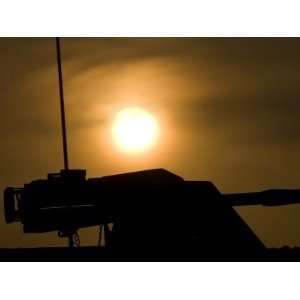 Silhouette of a Mk 19 Automatic Grenade Launcher Premium Poster Print 