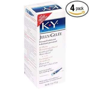  K Y Personal Lubricant Jelly, 4 Ounce Bottles (Pack of 4 
