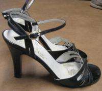 Garolini Black Strappy Italy High Heels Sz Size 5 M  