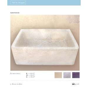   Kitchen Apron Front Stone Basin Crema Marfil Honed