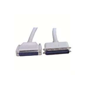 7ft White SCSI Cable with Centronics 50 Male to DB50 Male  