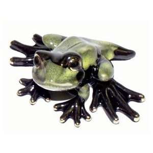  Green/Black Baby Frog ~ 4 Inch