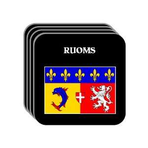  Rhone Alpes   RUOMS Set of 4 Mini Mousepad Coasters 