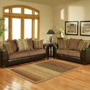  Delphi Upholstered Sofa and Loveseat Set