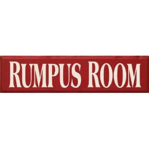  Rumpus Room Wooden Sign