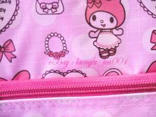   My Melody Rolling Duffel Travel Suitcase Luggage Gym Bag Shopping Cart