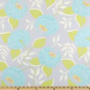  44 Wide McKenzie Blooms Aqua Fabric By The Yard Arts 