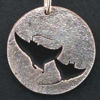 Sterling Necklace, 2 Manta Rays, Scuba Diving jewelry  