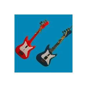  Club Pack of 24 Red and Blue Bass Guitar Christmas 