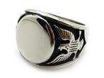   Mens music drum bands ring stainless steel punk gift size 12  