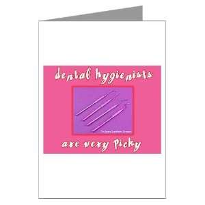 Dental Hygienists are Picky P Greeting Cards Pack Teeth Greeting Cards 