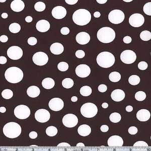  45 Wide Michael Miller Lolli Dot Brown Fabric By The 