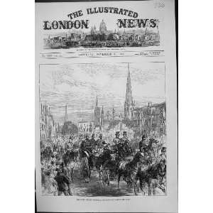  1874 ROYAL VISIT COVENTRY ENGLAND PROCESSION HORSES 