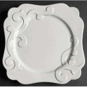    White Square Salad Plate, Fine China Dinnerware