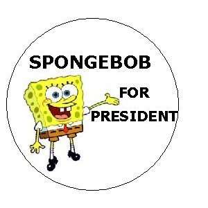 Spongebob Squarepants for President Pinback Button Pin