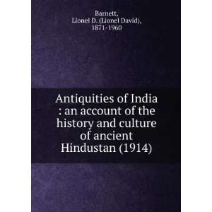   of ancient Hindustan, (9781275322875) Lionel D. Barnett Books