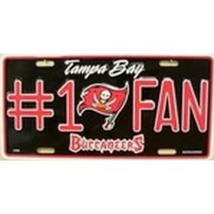 Tampa Bay Buccaneers #1 Fan License Plates Plate Tag Tags auto vehicle 