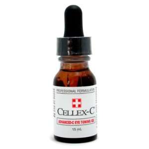   Cellex c Eye Care   0.5 oz Advanced C Eye Toning Gel for Women Beauty