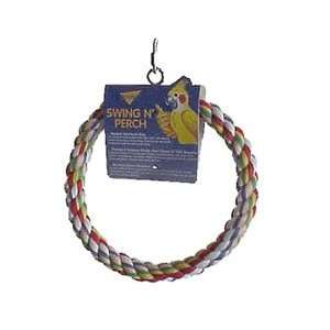  Booda Rope Ring Swing Toy for Parrots   Small Pet 