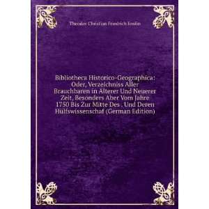   (German Edition) Theodor Christian Friedrich Enslin Books