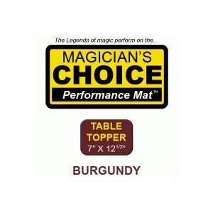   Table Topper Close Up Mat (BURGUNDY   7x12.5) by Ronjo Toys & Games
