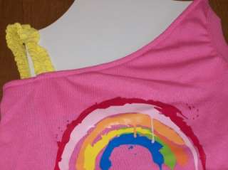 Dog Tee Shirt I Love Summer Pet Closet rainbow pink M  