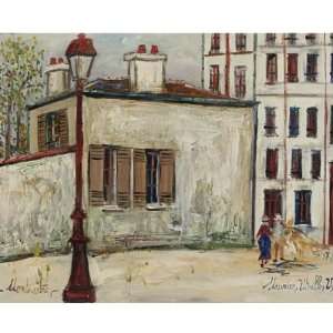   32 x 32 inches   The house of Berlioz at Montmartr