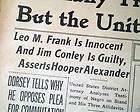 LEO FRANK Mary Phagan MURDER Appeals ? Try 1915 Atlanta GA Newspaper 