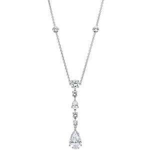  Sterling Silver Cubic Zirconia Necklace Diamond Designs Jewelry