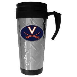 Virginia Cavaliers NCAA Team Logo Diamond Plate Travel Mug  