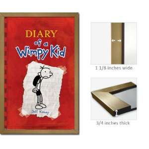  Gold Framed Diary Wimpy Kid Poster Jeff Kinney Fr6396 