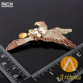 ARINNA Swarovski Crystals eagle girl Fashion Brooch Pin  
