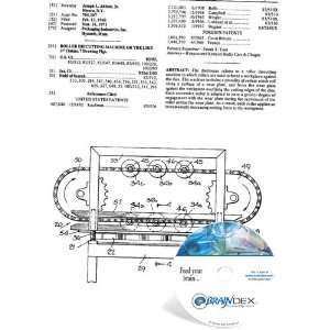  NEW Patent CD for ROLLER DIECUTTING MACHINE OR THE LIKE 
