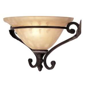 Unique Design 8160 40 Iron & Crystal Wall Sconce  Hand Rubbed Bronze 