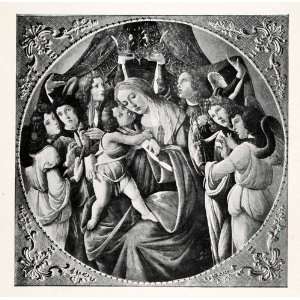  1903 Print Botticelli Religion Art Virgin Mary Magdalen 